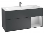 Тумба під раковину Villeroy & Boch Finion 119,6х49,8 см із підсвічуванням МДФ темно-синій матовий лак/світло-сірий матовий лак G070GJHG