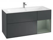 Тумба під раковину Villeroy & Boch Finion 119,6х49,8 см з підсвічуванням МДФ темно-синій матовий лак/оливковий матовий лак G070GMHG