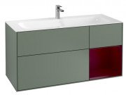 Тумба под раковину Villeroy & Boch Finion 119,6х49,8 см с подсветкой МДФ оливковый матовый лак/пион матовый лак G070HBGM