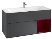 Тумба под раковину Villeroy & Boch Finion 119,6х49,8 см с подсветкой МДФ темно-синий матовый лак/пион матовый лак G070HBHG