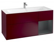 Тумба під раковину Villeroy & Boch Finion 119,6х49,8 см з підсвічуванням МДФ півонія матовий лак/темно-синій матовий лак G070HGHB