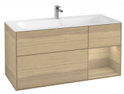 Тумба под раковину Villeroy & Boch Finion 119,6х49,8 см с подсветкой ДСП шпон дуба G070PCPC