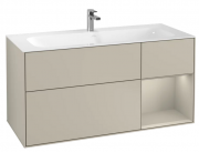 Тумба под раковину Villeroy & Boch Finion 119,6х49,8 см с подсветкой МДФ песок матовый лак G070HHHH