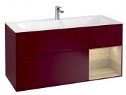 Тумба под раковину Villeroy & Boch Finion 119,6х49,8 см с подсветкой МДФ пион матовый лак/шпон дуба G070PCHB