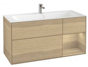 Тумба под раковину Villeroy & Boch Finion 119,6х49,8 см с подсветкой ДСП шпон дуба G070PCPC