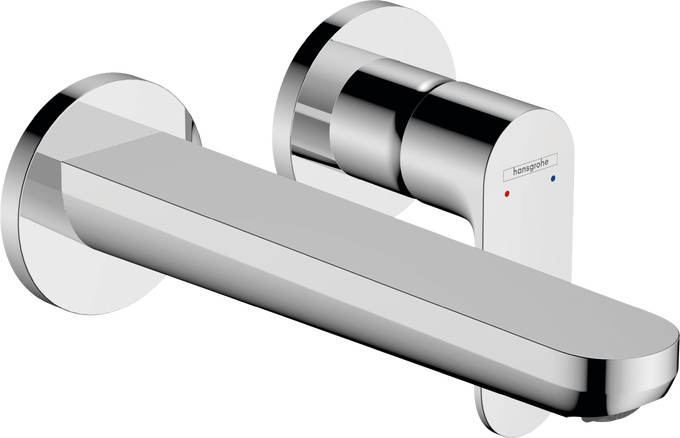 Смеситель для раковины Hansgrohe Rebris S однорычажный со сливным гарнитуром хром 72528000