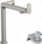 Смеситель для кухни Hansgrohe Aqittura M91 FilterSystem 240 однорычажный сталь 76804800