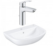 Раковина Grohe Bau Ceramic 60,9х44,2 см із змішувачем Eurosmart New альпін-білий UA26129006