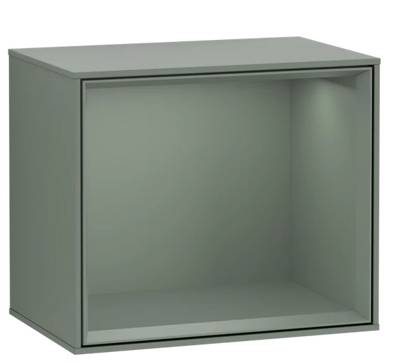 Стеллаж для ванной Villeroy & Boch Finion 41,8х35,6х27 см МДФ оливковый матовый лак FD10GMGM