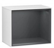 Стелаж для ванної Villeroy & Boch Finion 41,8х35,6х27 см МДФ глянсовий білий лак/темно-синій матовий лак FD10HGGF