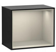 Стелаж для ванної Villeroy & Boch Finion 41,8х35,6х27 см МДФ глянсовий чорний лак/пісок матовий лак FD10HHPH