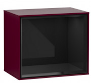 Стеллаж для ванной Villeroy & Boch Finion 41,8х35,6х27 см МДФ пион матовый лак/глянцевый черный лак FD10PHHB