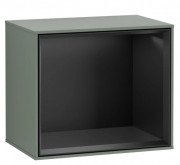 Стелаж для ванної Villeroy & Boch Finion 41,8х35,6х27 см МДФ оливковий матовий лак/чорний матовий лак FD10PDGM