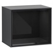 Стелаж для ванної Villeroy & Boch Finion 41,8х35,6х27 см МДФ темно-синій матовий лак/глянцевий чорний лак FD10PHHG