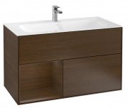 Тумба под раковину Villeroy & Boch Finion 99,6х49,8 см с подсветкой ДСП шпон грецкого ореха G030GNGN