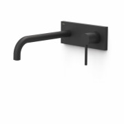 Змішувач для раковини Tres Study Exclusive одноважільний настінний чорний матовий 26230012NM