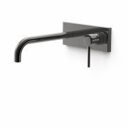 Змішувач для раковини Tres Study Exclusive настінний одноважільний металевий чорний 26230012KM