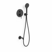 Душевая система скрытого монтажа Tres Study Exclusive с изливом и однорычажным смесителем черный матовый 26228060NM