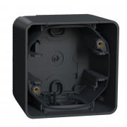 Бокс 1-местный Schneider Electric Mureva Styl для накладного монтажа IP55 антрацит MUR37911