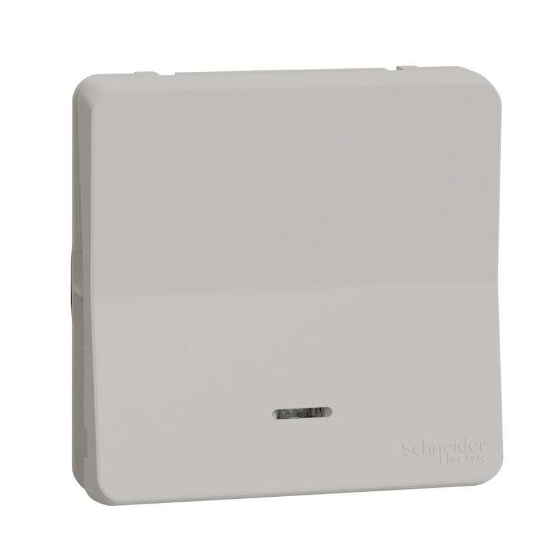 Механизм кнопочного выключателя Schneider Electric Mureva Styl с подсветкой IP55 белый MUR39127