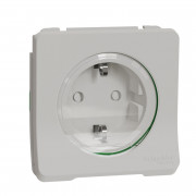 Механизм розетки Schneider Electric Mureva Styl с заземлением и шторками IP55 белый MUR39134