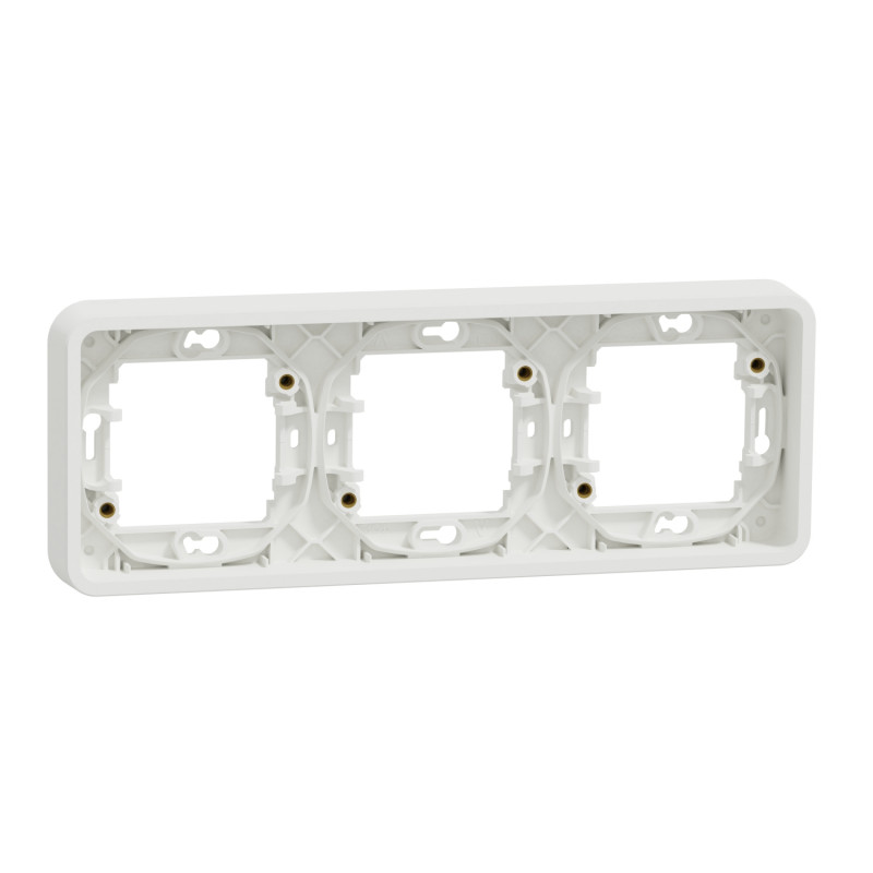 Рамка 3-постова Schneider Electric Mureva Styl горизонтальна IP55 білий MUR39109