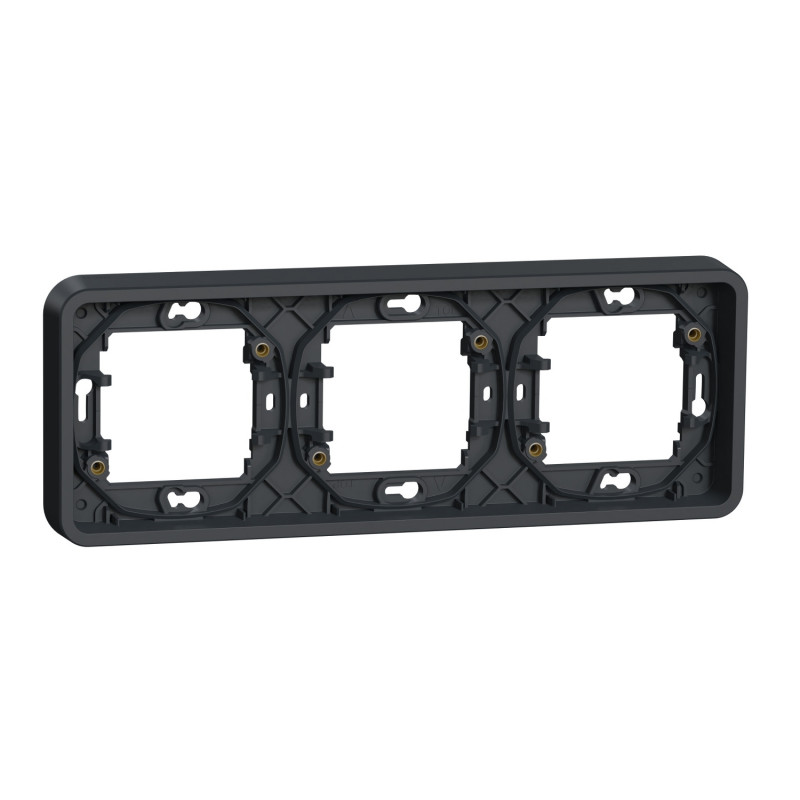 Рамка 3-постовая Schneider Electric Mureva Styl горизонтальная IP55 антрацит MUR34109