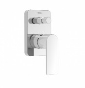 Змішувач для душу Tres Loft Colors (2 канали) вбудований одноважільний білий/хром 20018001BL