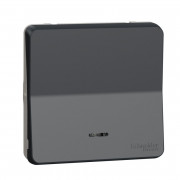 Механізм вимикача прохідного Schneider Electric Mureva Styl 1-клавішний з підсвічуванням IP55 антрацит MUR35025