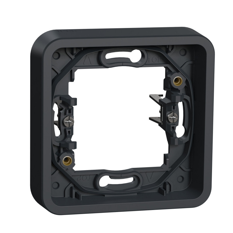 Рамка 1-постова Schneider Electric Mureva Styl з гвинтами IP55 антрацит MUR34108