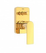 Смеситель для душа Tres Loft Colors (2 канала) встраиваемый однорычажный золото 20018001OR