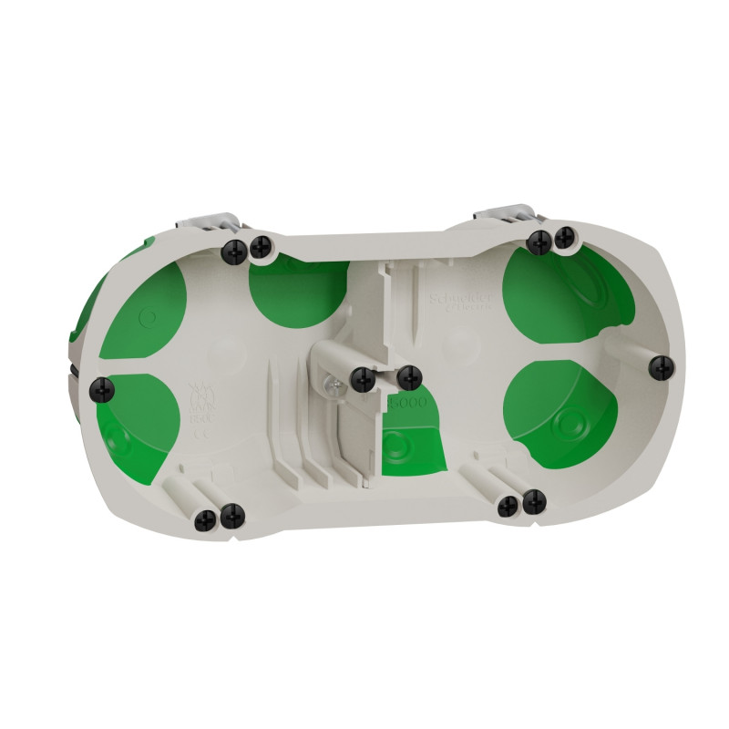 Электроустановочная коробка Schneider Electric Multifix 2-х местная 67x40 мм IMT35000