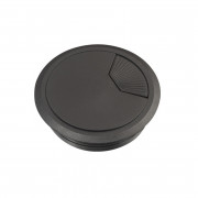 Кабельний громет Schneider Electric Unica New d80 мм чорний 2 шт INS61212