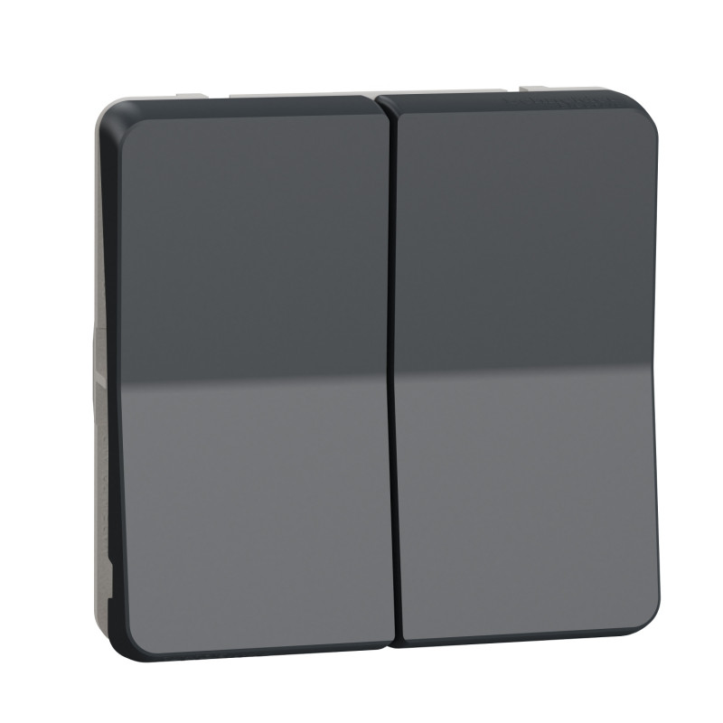 Механизм кнопочного выключателя для жалюзи Schneider Electric Mureva Styl IP55 антрацит MUR35042