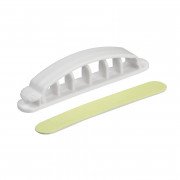 Фіксатор кабелю Schneider Electric Unica New пластик білий 5 шт INS61209