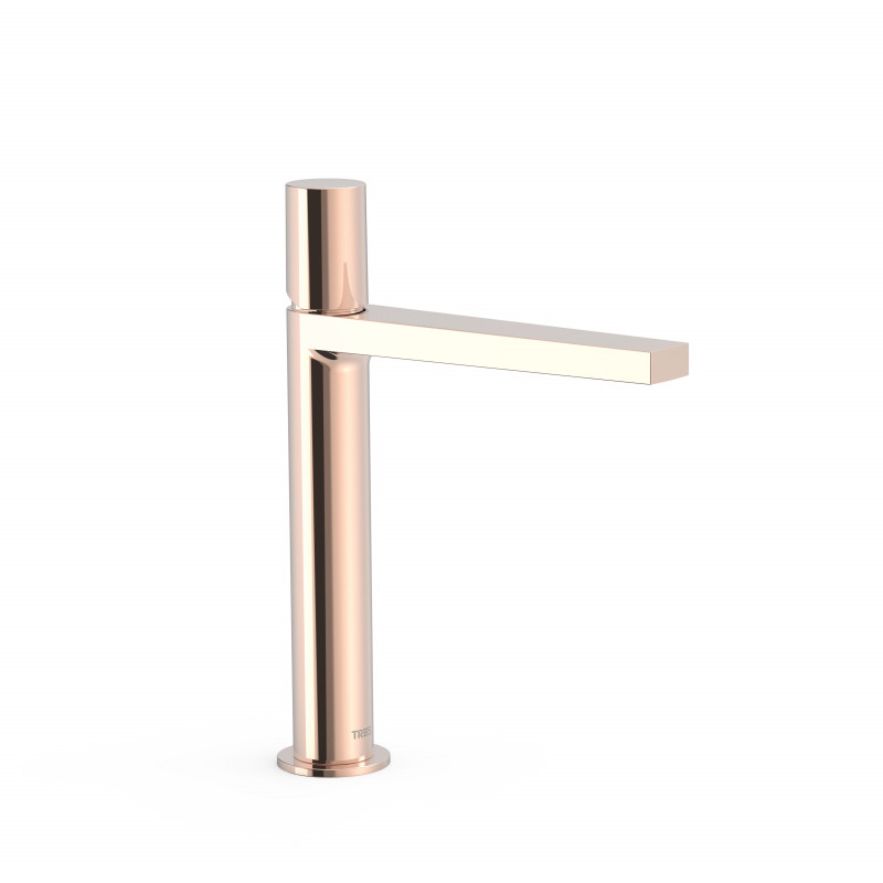 Смеситель для раковины Tres Project-Tres однорычажный розовое золото 21120302OP