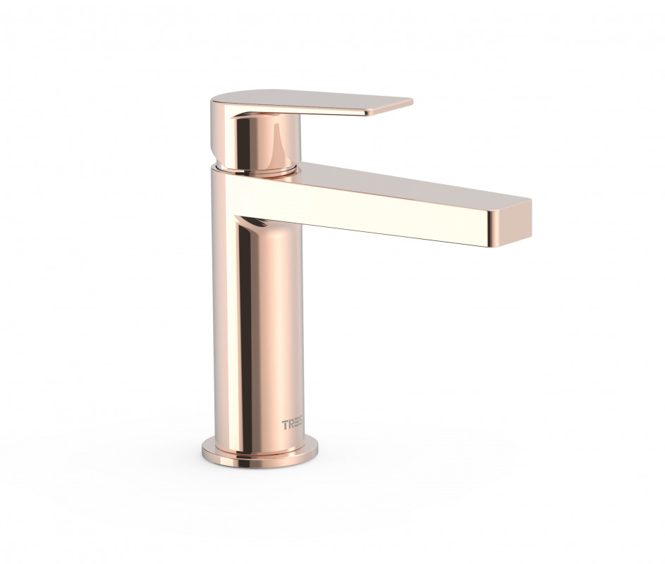 Смеситель для раковины Tres Project-Tres однорычажный розовое золото 21110301OP