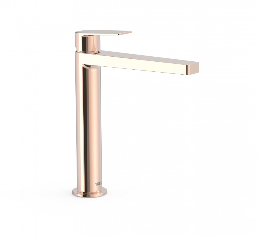 Смеситель для раковины Tres Project-Tres однорычажный розовое золото 21120301OP