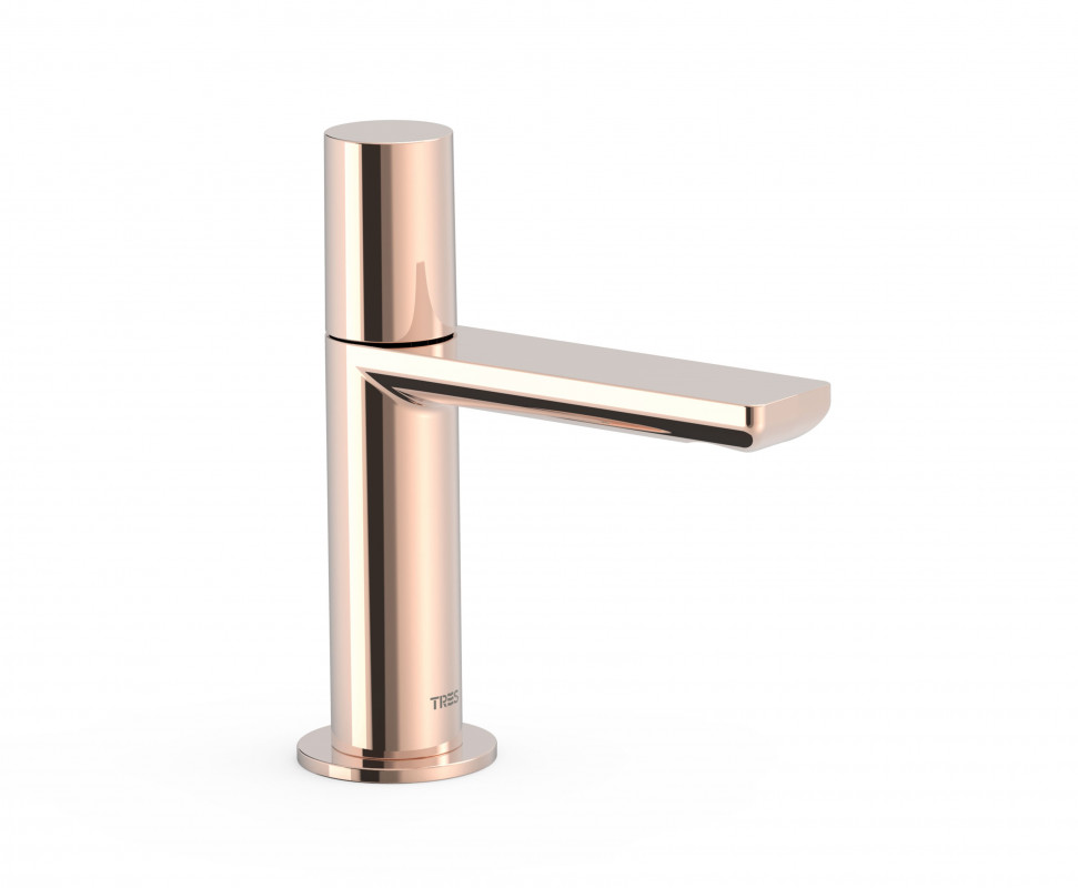 Кран для раковины Tres Project-Tres одновентильный холодная вода или предварительное смешивание розовое золото 21150301OP