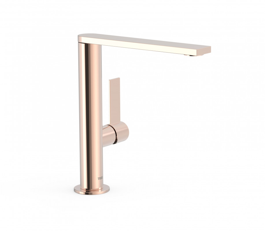 Смеситель для раковины Tres Project-Tres однорычажный розовое золото 21130501OP