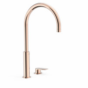 Смеситель для раковины Tres Project-Tres однорычажный консольный розовое золото 21110502OP