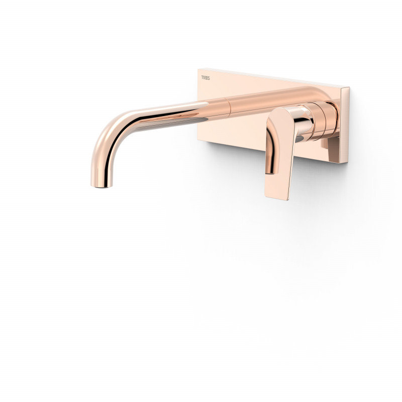 Змішувач для раковини Tres Project-Tres одноважільний рожеве золото 21130011OP