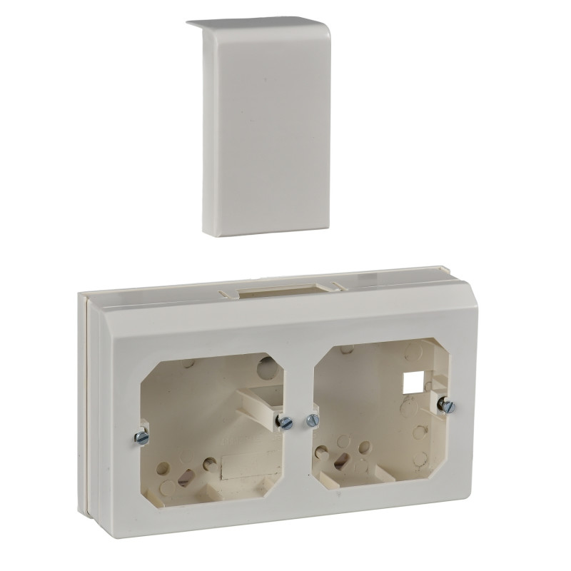 Универсальная коробка для монтажа Schneider Electric Ultra 2-модульная пластик белый ETK20596