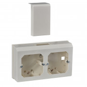 Універсальна коробка для монтажу Schneider Electric Ultra 2-модульна пластик білий ETK20596