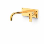 Змішувач для раковини Tres Project-Tres одноважільний настінний золото 21130011OR