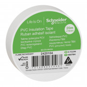 Ізолента Schneider Electric Thorsman 19 мм 20 м білий 2420104