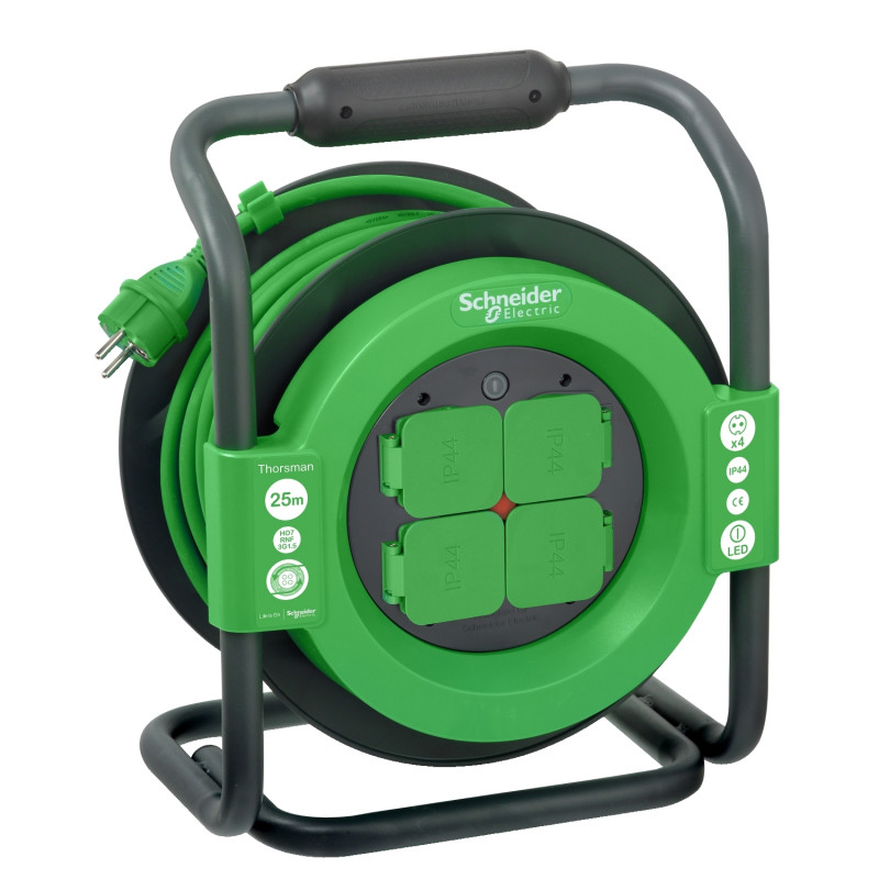 Удлинитель на катушке Schneider Electric Thorsman 25 м 3х1,5 IP44  IMT33147