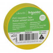 Изолента Schneider Electric Thorsman 19 мм 20 м желтый 2420101