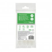 Кабельна стяжка Schneider Electric Thorsman 120х2, 5 мм білий 100 шт IMT46252