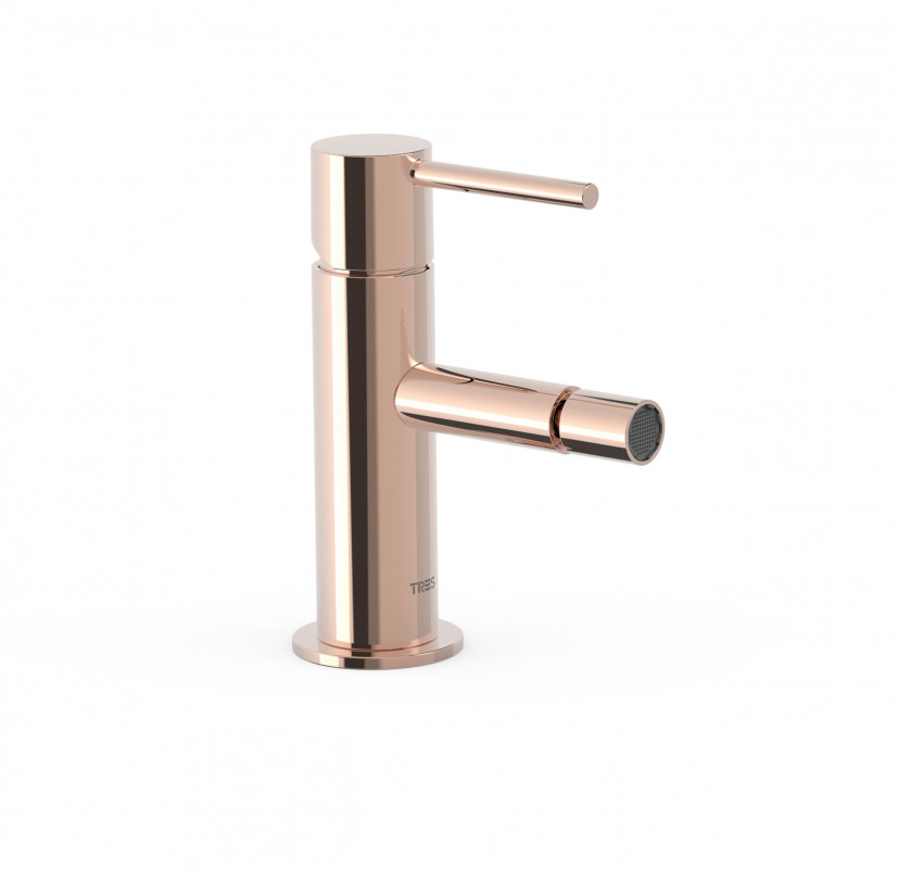 Змішувач для біде Tres Study Exclusive одноважільний рожеве золото 06212001OP